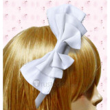 White Cotton Bow Lolita Headdress