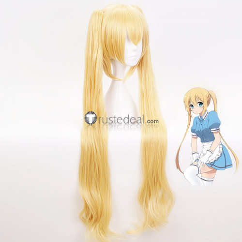 Blend S Kaho Hinata Blonde Ponytails Curly Cosplay Wig
