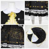 Touhou Project Marisa Kirisame Black Lolita Dress Cosplay Costume