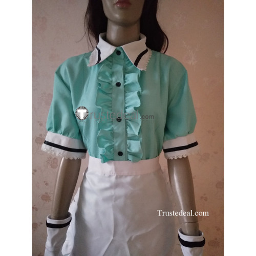 Blend S Kanzaki Hideri Green Maid Waitress Outfit Cosplay Costume