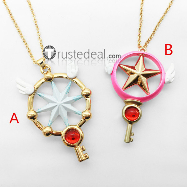 Cardcaptor Sakura Clear Card Kinomoto Sakura Necklace Cosplay Props