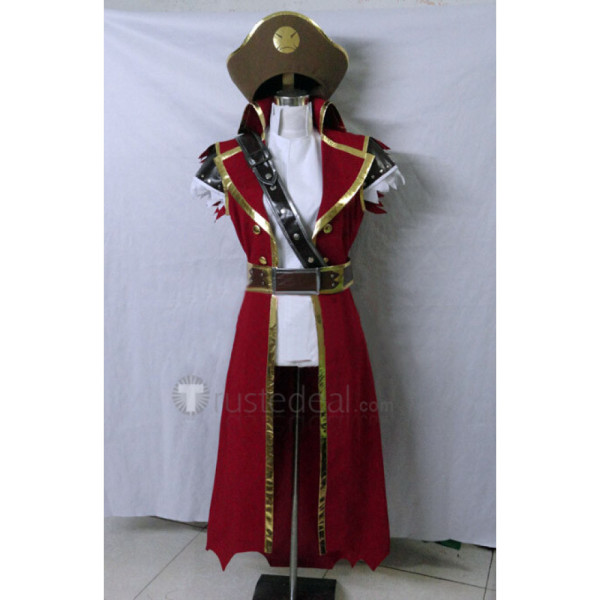 League of Legends the Saltwater Scourge Gangplank Cosplay Costume