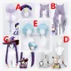 Genshin Impact Qiqi Keqing Ningguang Mona Chongyun Purple Blue Cosplay Wigs