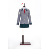 Boku no Hero Academia Asui Tsuyu Uraraka Ochako Nejire School Girls Uniform Cosplay Costumes