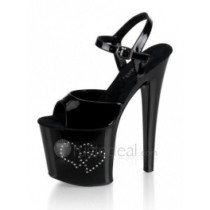 Patent Leather Upper High Heel Open-toes Platform Sexy Sandals(L2004B)