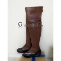 Dragon Age Inquisition Winter Palace Outfit Brown Cosplay Boots Shoes