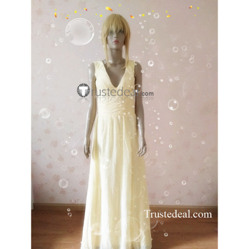 Beauty and The Beast Princess Belle Yellow Gown Cosplay Dress