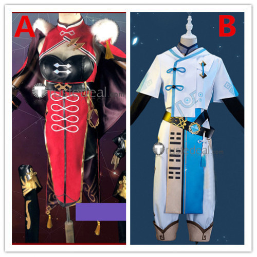 Genshin Impact Chongyun Beidou Mona Cosplay Costumes