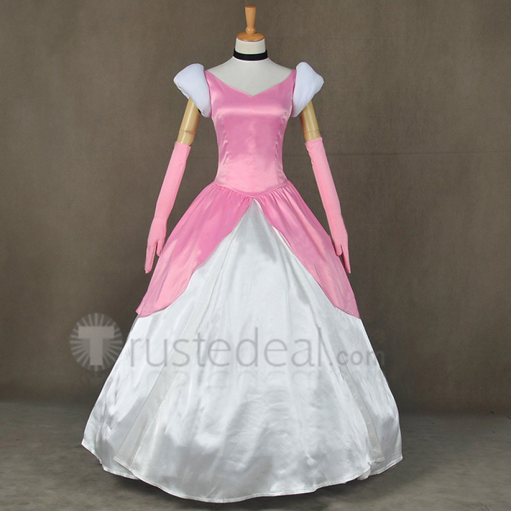 Disney Princess Cinderella Pink Cosplay Costume