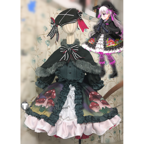 Fate Grand Order FGO Nursery Rhyme Lolita Prints Dress Cosplay Costume 2