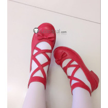 Miss Kobayashis Dragon Maid Kanna Kamui Red Pink Lolita Cosplay Shoes