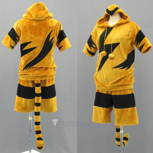 Pokemon Gijinka Electabuzz Cosplay Costume and Tail