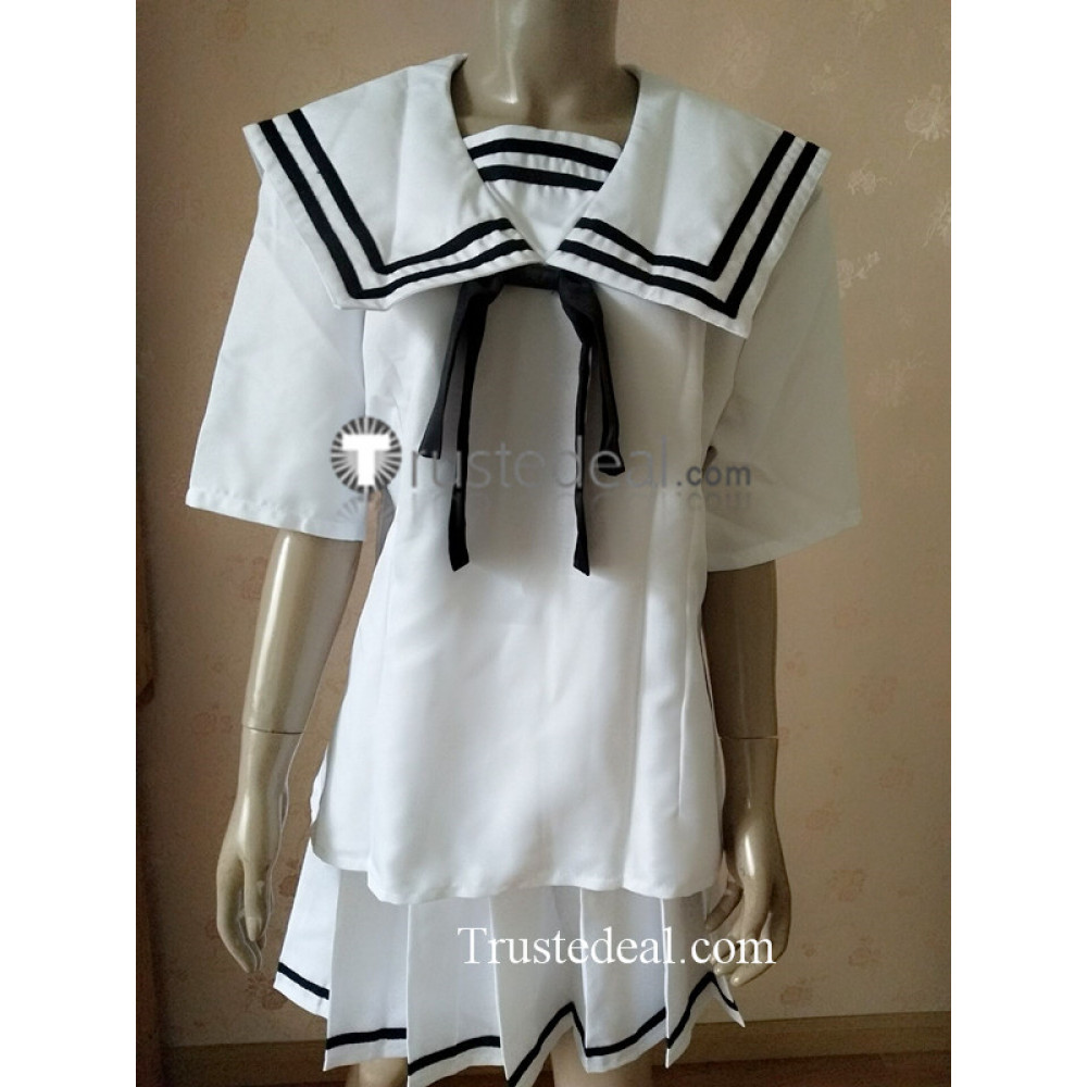 Kimi to Kanojo to Kanojo no Koi Mukou Aoi Miyuki Sone White Black School  Uniform Yellow