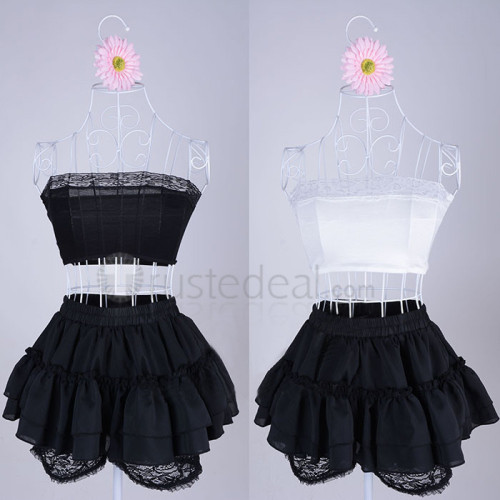 Egoist The Everlasting Guilty Crown Inori Yuzuriha Black Lolita Cosplay Costume