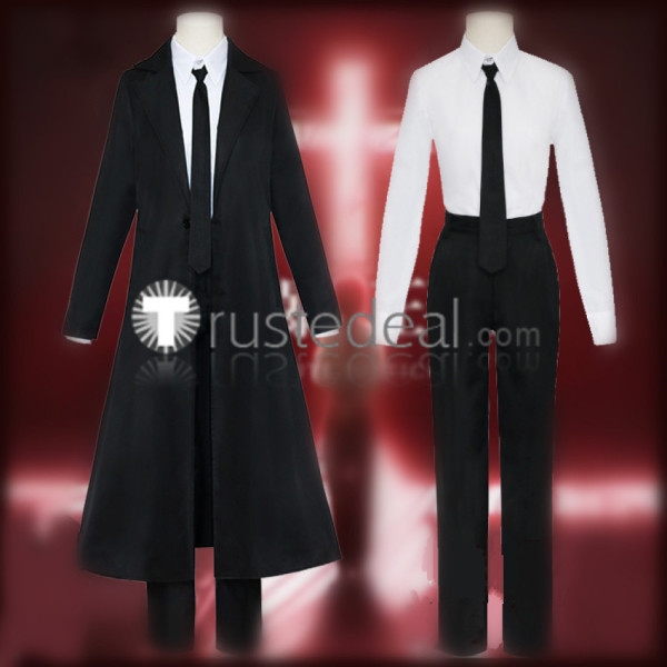 Chainsaw Man Makima Denji Devil Hunter Black White Uniform Cosplay Costumes