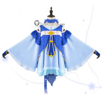 Vocaloid 2017 Snow Miku Blue Lolita Cosplay Costume