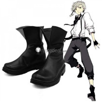 Bungou Stray Dogs Atsushi Nakajima Black Cosplay Boots Shoes