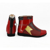 Superhero The Flash Barry Allen Red Cosplay Boots Shoes