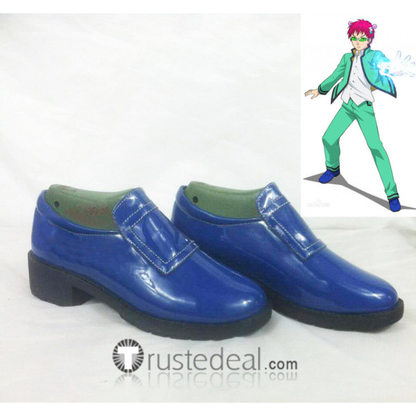 Saiki Kusuo no Psi Pai Nan Saiki Kusuo Blue Cosplay Shoes Boots