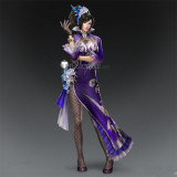 Dynasty Warriors Shin Sangokumuso Sangoku Musou Zhen Ji Purple Cosplay Costume