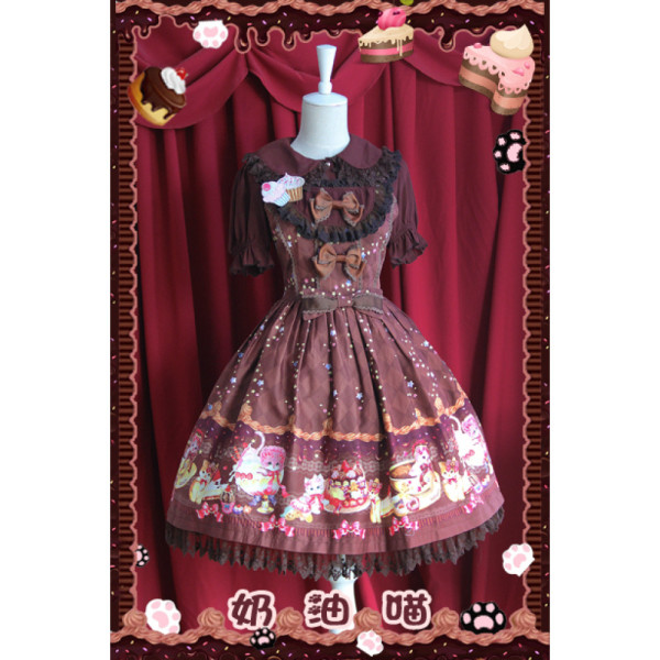 Infanta Cream Cat Lolita JSK Dress