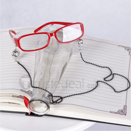 Black Butler Grell Sutcliff Red Wig and Cosplay Glasses Accessories