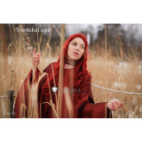 Game of Thrones Priestess Melisandre of Asshai Red Gown Cosplay Costume