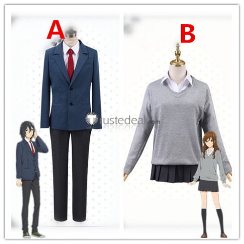 Horimiya Hori-san to Miyamura-kun Izumi Miyamura Kyoko Hori School Uniform Cosplay Costumes