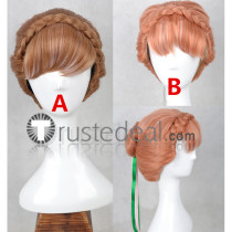 Frozen Disney Princess Anna Coronation Brown Cosplay Wigs