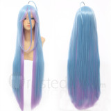 No Game No Life Shiro Long Blue Pink Cosplay Wig