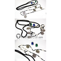 Kuroshitsuji Undertaker Rings Necklace Waist Chain Cosplay Accessories
