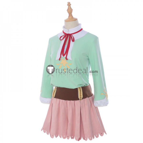 Cardcaptor Sakura Clear Card Episode10 Kinomoto Sakura Green Pink Cosplay Costume