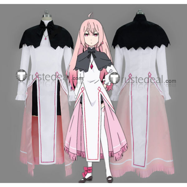Maou-sama Retry Demon King Retry Angel White Luna Elegant Pink Cosplay Costumes