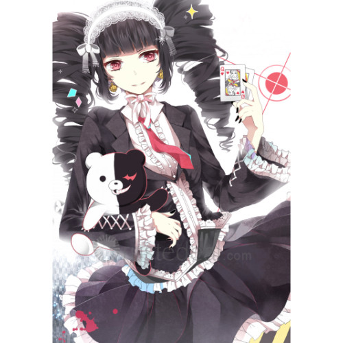 Danganronpa Trigger Happy Havoc Celestia Ludenberg Black Cosplay Wig