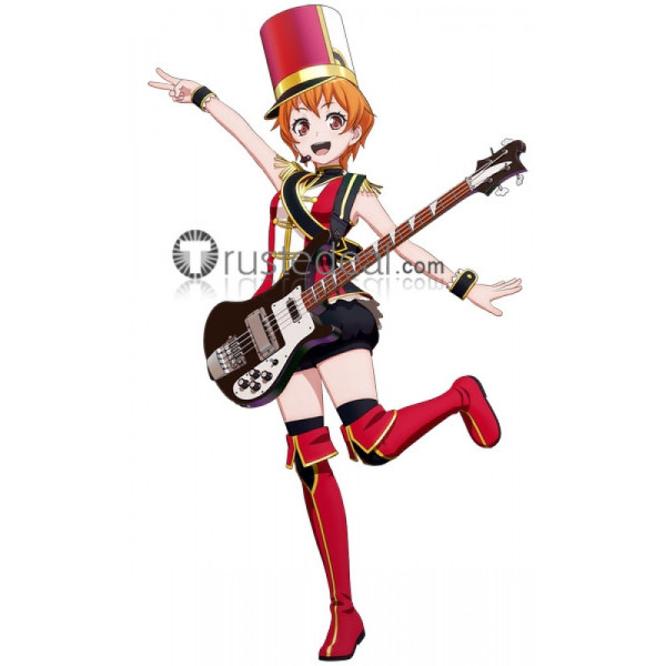 Bang Dream Hello Happy World Kitazawa Hagumi Red Cosplay Shoes Boots