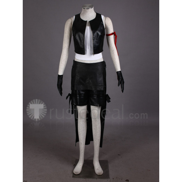 Final Fantasy VII Advent Children Tifa Lockhart Black Cosplay Costume