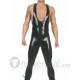 Black Latex Wrestling Suit for Men (RJ-56)