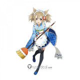 Sword Art Online SAO/ALO Asuna Suguha Yuuki Silica Maid Cosplay Costume