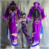 Dynasty Warriors Shin Sangokumuso Sangoku Musou Zhen Ji Purple Cosplay Costume