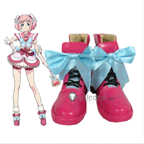 Re Creators Mamika Kirameki Pink Cosplay Boots Shoes