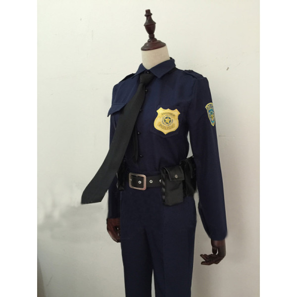 Zootopia Nick Wilde and Judy Hopps Police Officer Cosplay Costumes