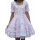 Cotton White Pink Short Sleeves Applique Ruffle Lolita Dress(CX430)