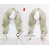 Persona 5 Takamaki Ann Flaxen Gray Blonde Pigtails Cosplay Wigs
