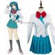 Full Metal Panic! Kaname Chidori White Blue School Uniform Cosplay Costume