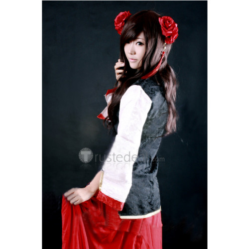Hetalia Axis Powers Taiwan Black and Red Cosplay Dress