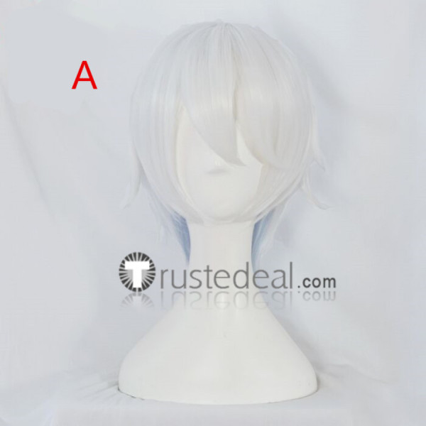 Vocaloid Yan He White Silver Cosplay Wigs