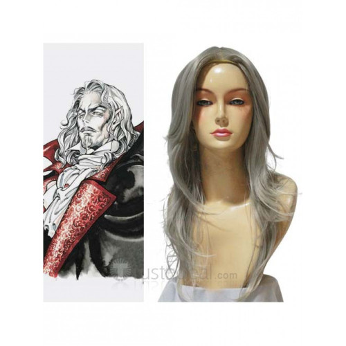 Castlevania Vampire Dracula Silver Grey Cosplay Wig
