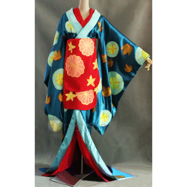 Gintama Tsukuyo Hand Painted Kimono Cosplay Costume