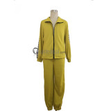 PUBG PlayerUnknown's Battlegrounds Yellow Sportswear Suits Cosplay Costume