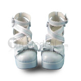 Square Heel Bow Lolita Sandals